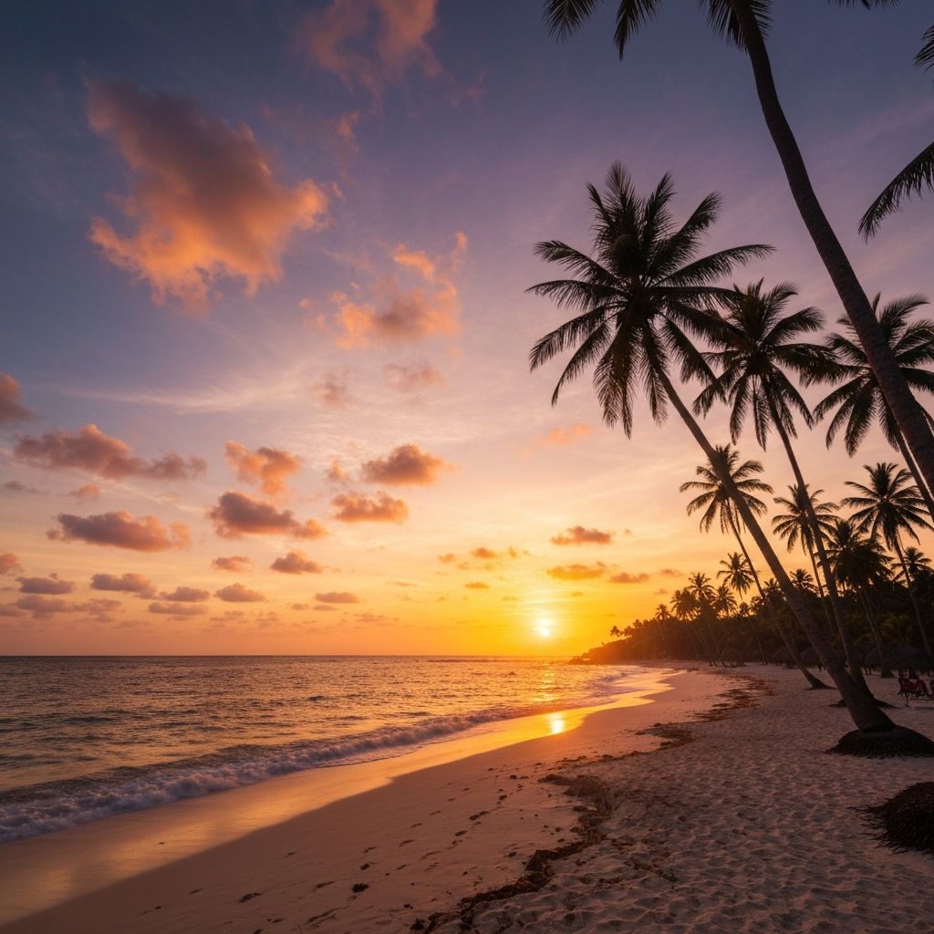 Atardecer en la costa de Yucatán